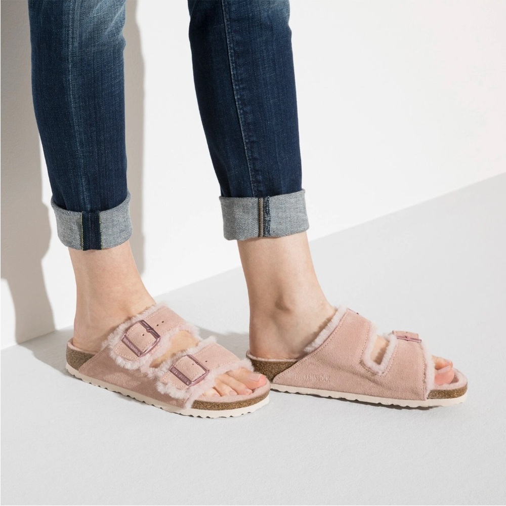 Birkenstock x Arizona- Blush Suede SZ 5-5.5